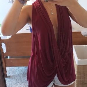 Maroon tank top